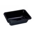 Coquille repas PP noir Maptipack mono compartimenté 1'750 ml